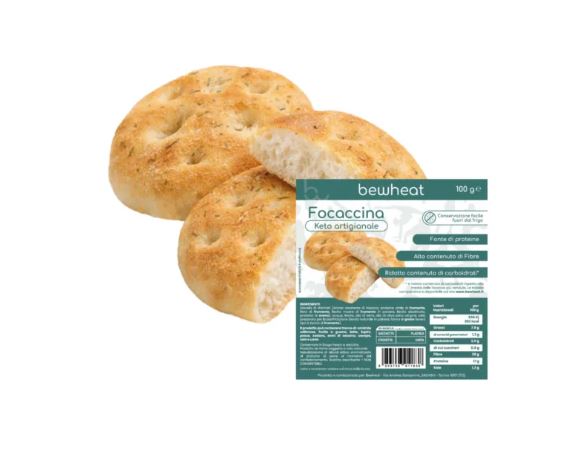 Focaccina KETO Artigianale Classica (100G) - BEWheat
