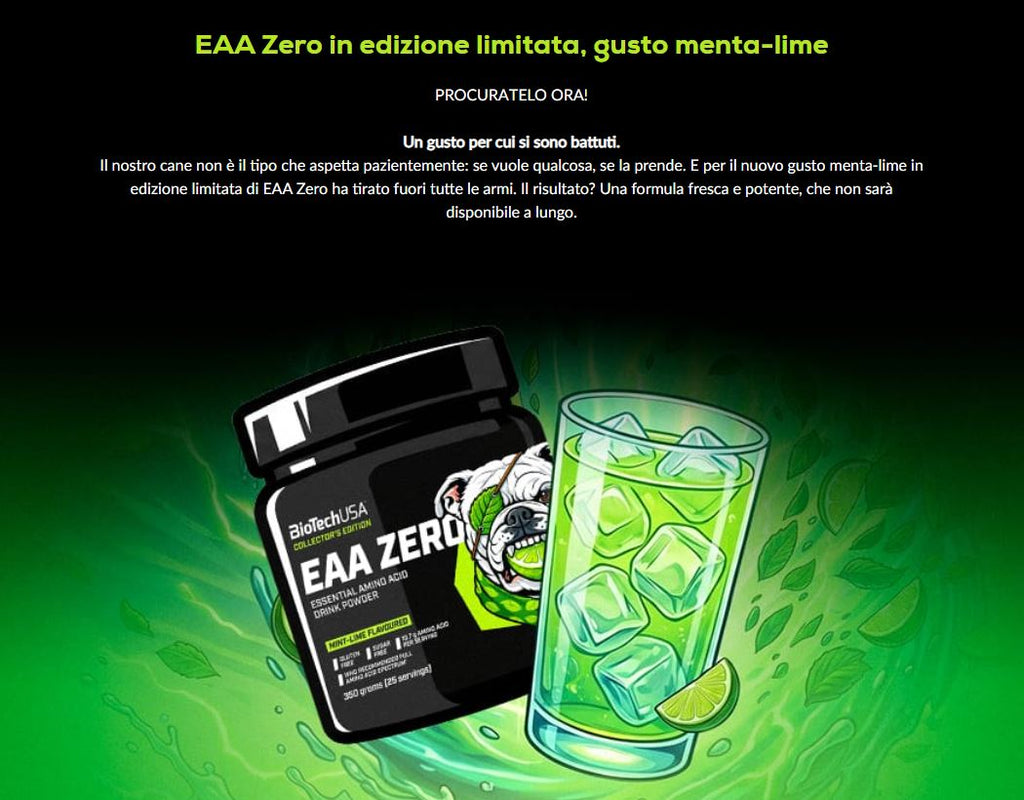 EAA ZERO - 350 g Menta-Lime
