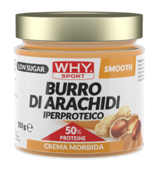 BURRO DI ARACHIDI IPERPROTEICO LISCIO 50% PROTEINE (350g)