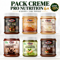 Pack Creme Pro Nutrition 6x Foodamia: Nut Zero Noir, Caramello Salato, Fondente, Pistacchio, Bianco Bueno e Bontà di Stelle. 6 vasetti, 2 kg, extra sconto 15%.