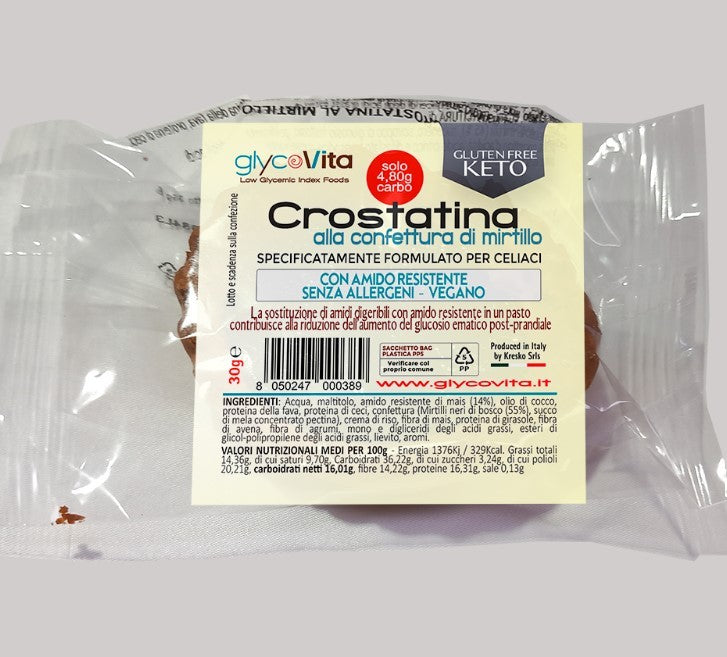 GLYCO CROSTATINA MIRTILLO (30g) - gluten free KETO
