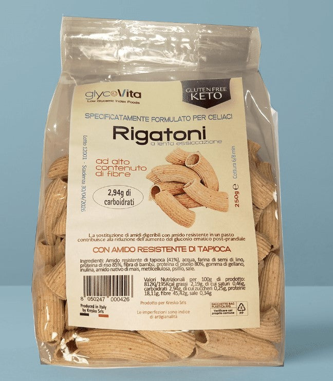 GLYCO RIGATONI (250g) - gluten free KETO