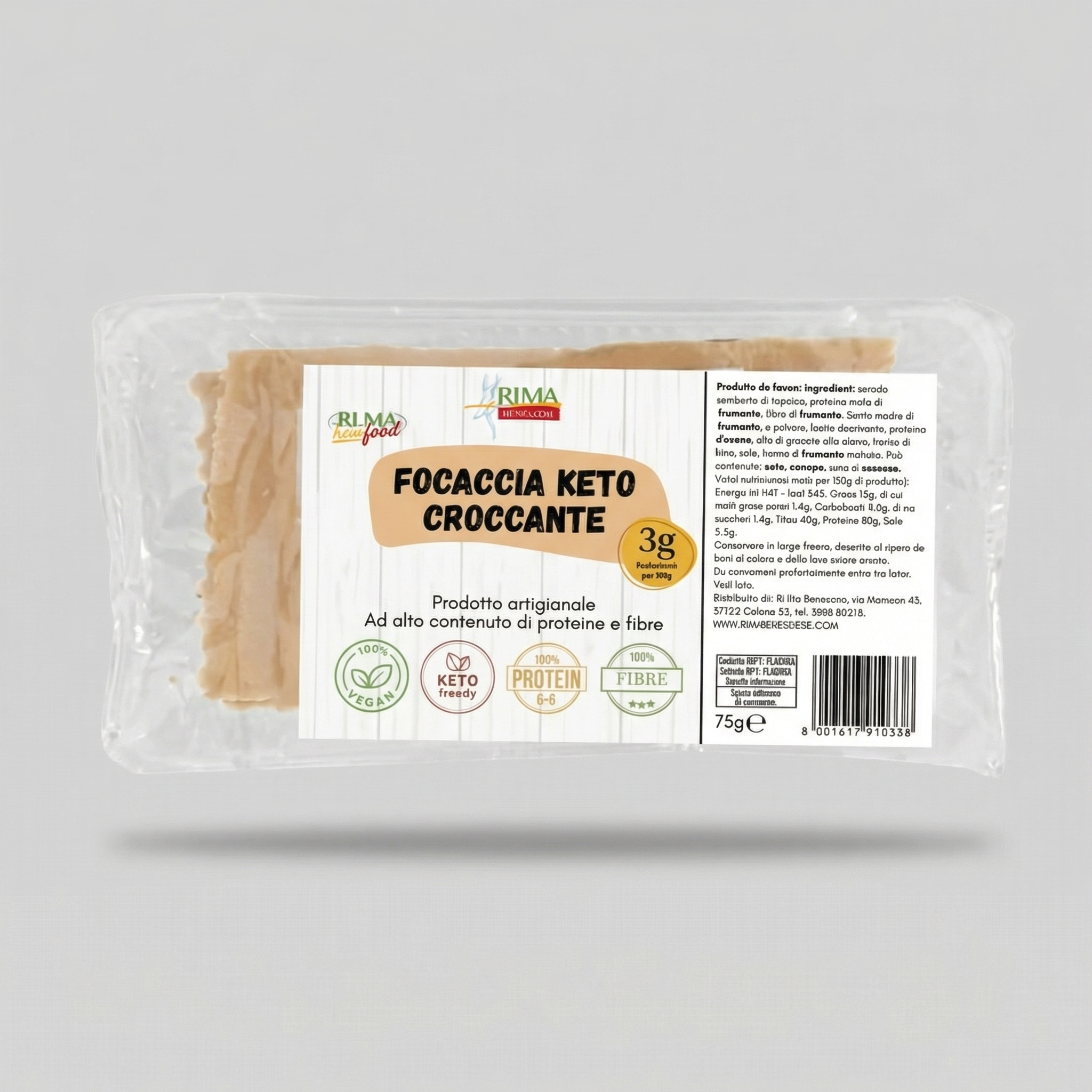 FOCACCIA KETO CROCCANTE (75g) - KETO