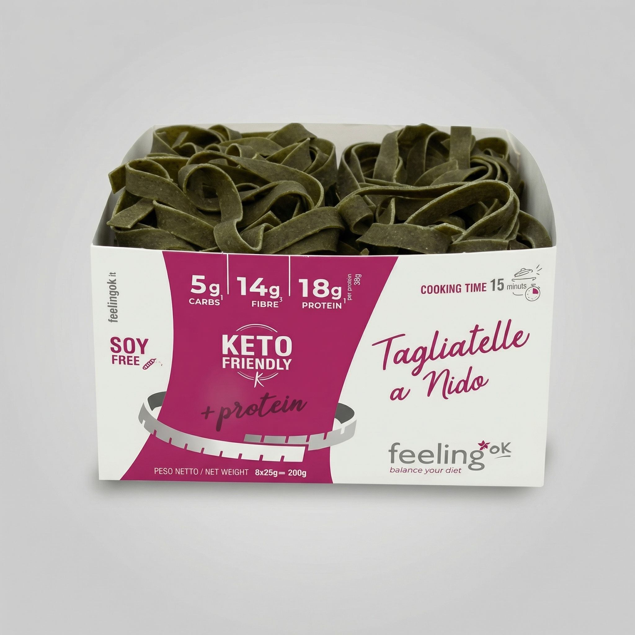 [NEW] TAGLIATELLE A NIDO SPINACI (200g) - KETO PASTA FEELING OK