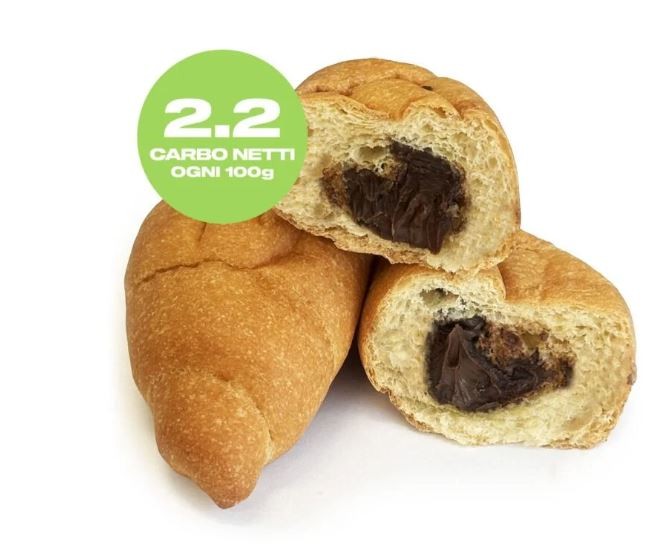 KETO CORNETTO Low Carb con Crema di CACAO NOCCIOLA (52g) - KETO