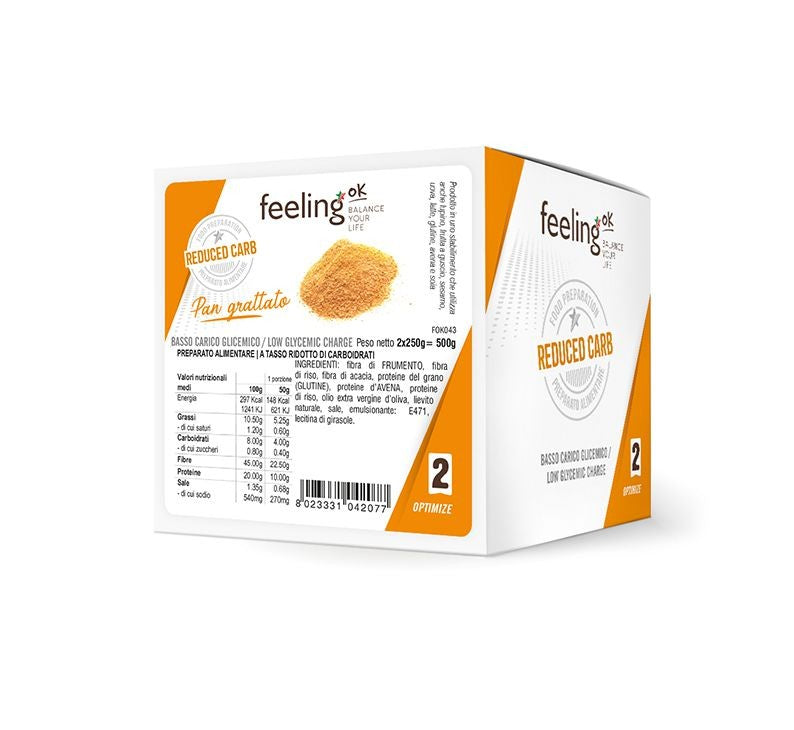 Feeling Ok Pan grattato Optimize 250g - Keto