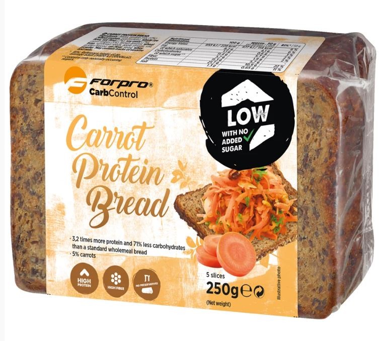 PANE PROTEICO ALLE CAROTE (250g) - LOW CARB