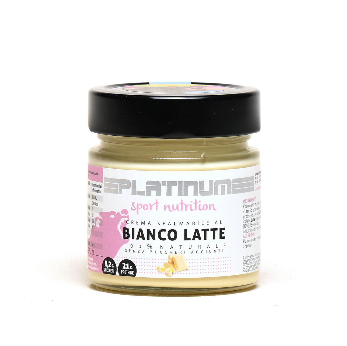 Crema Spalmabile Bianco Latte 250g - Platinum Sport Nutrition, confezione ufficiale