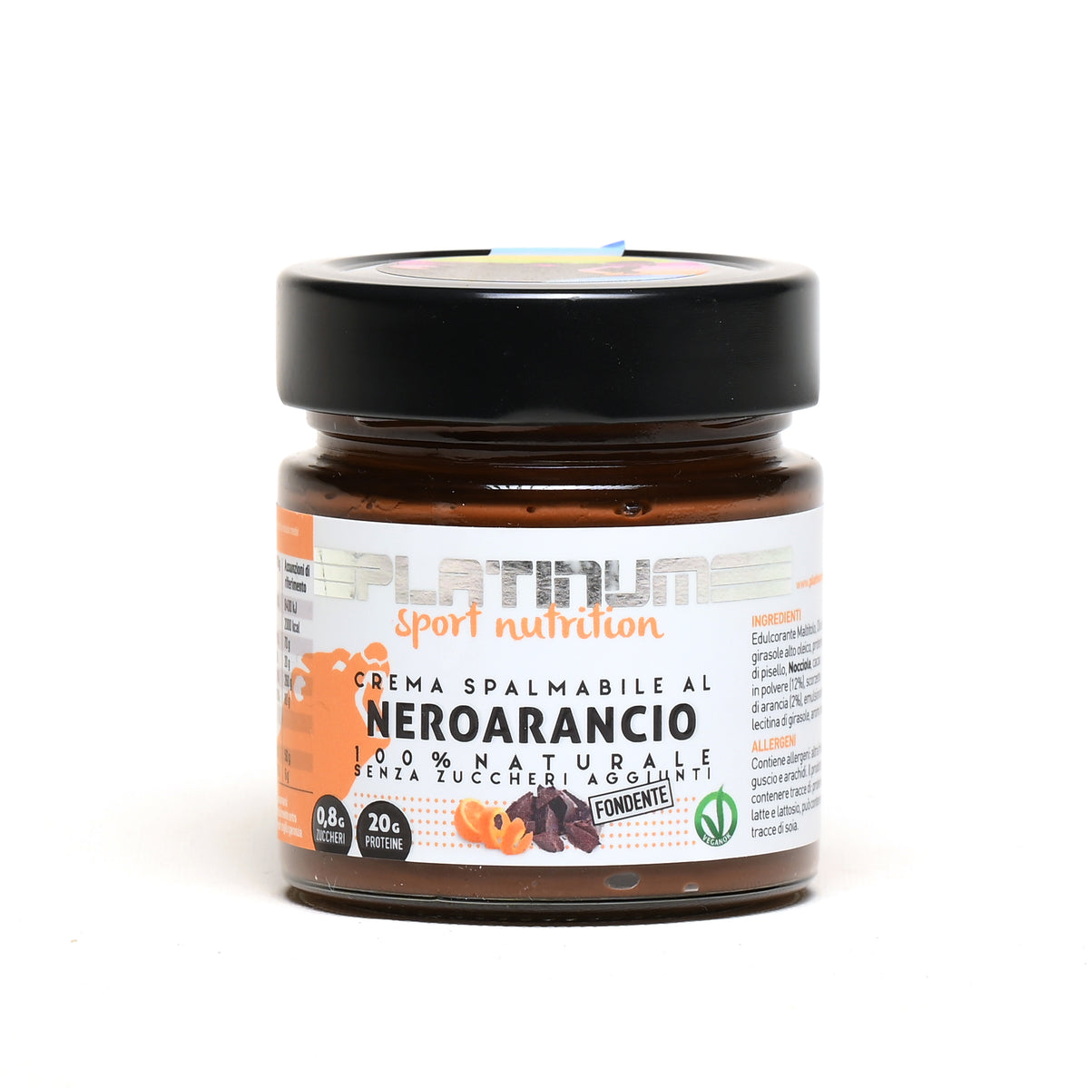 Crema Spalmabile Fondente Arancia 250g - Platinum Sport Nutrition, confezione ufficiale