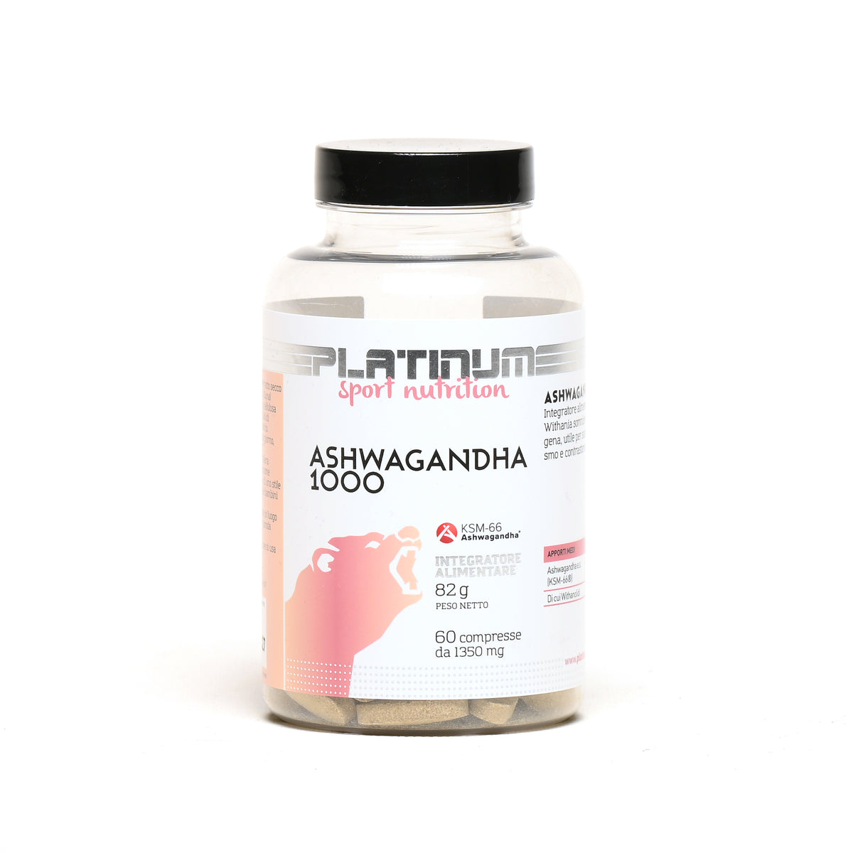 Platinum Sport Nutrition Ashwagandha KSM-66 60 compresse - Platinum Sport Nutrition, confezione ufficiale