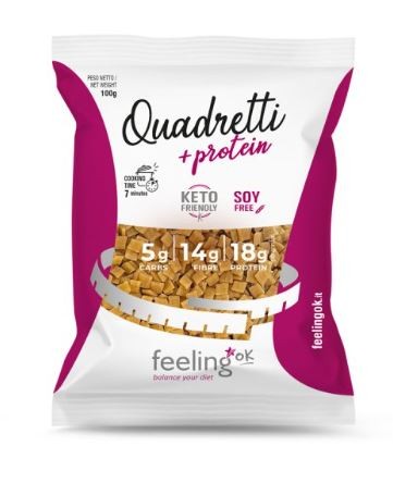 QUADRETTI + PROTEIN (100g) - KETO PASTA