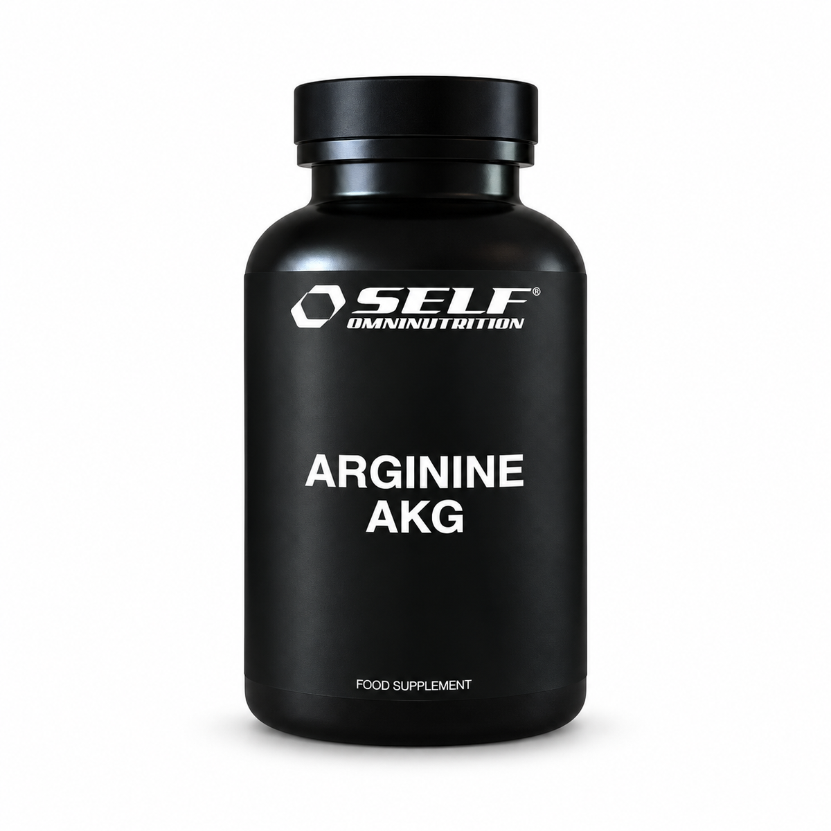 AAKG Arginina Alfa-Chetoglutarate 100tabs – Self Omninutrition, confezione su sfondo bianco