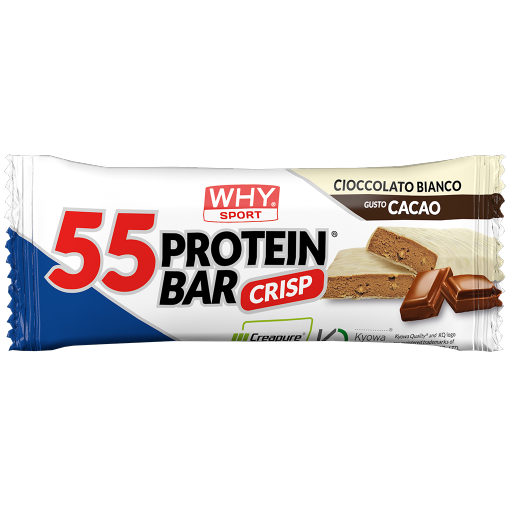WHY Sport 55 Protein Bar 55 g - Cioccolato bianco - Cacao