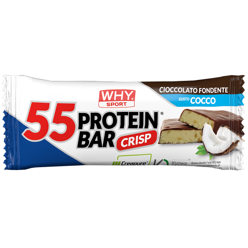 WHY Sport 55 Protein Bar 55 g - Cioccolato fondente - Cocco