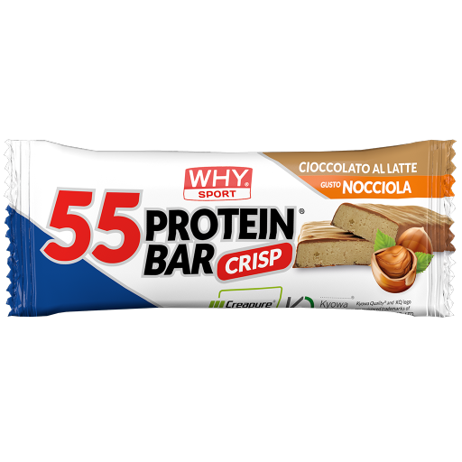WHY Sport 55 Protein Bar 55 g - Cioccolato al latte - Nocciola