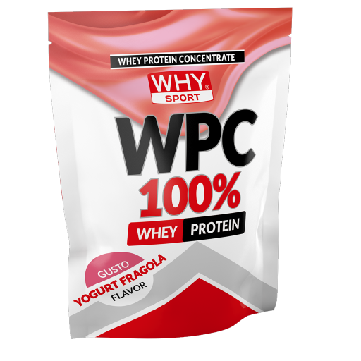 WHY Sport WPC 100% 1 kg - Yogurt fragola