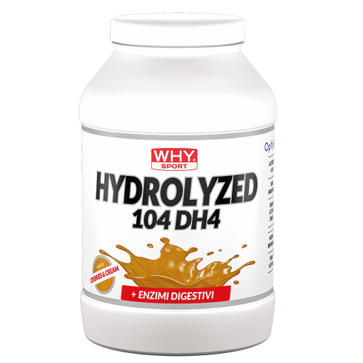 WHY Sport Hydrolyzed 104 DH4 900 g - Cookies & Cream