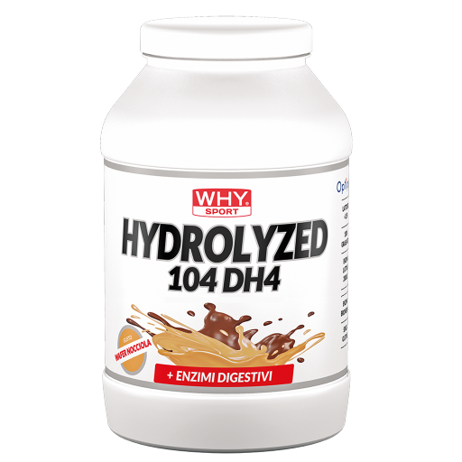 WHY Sport Hydrolyzed 104 DH4 900 g - Wafer Nocciola
