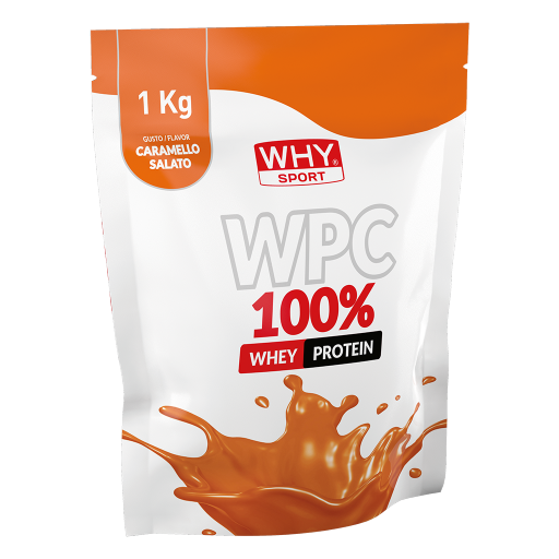 WHY Sport WPC 100% 1 kg - Caramello salato