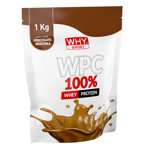 WHY Sport WPC 100% 1 kg - Cioccolato nocciola