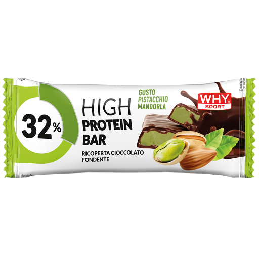 WHY Sport 32% High Protein Bar 50 g - Pistacchio Mandorla