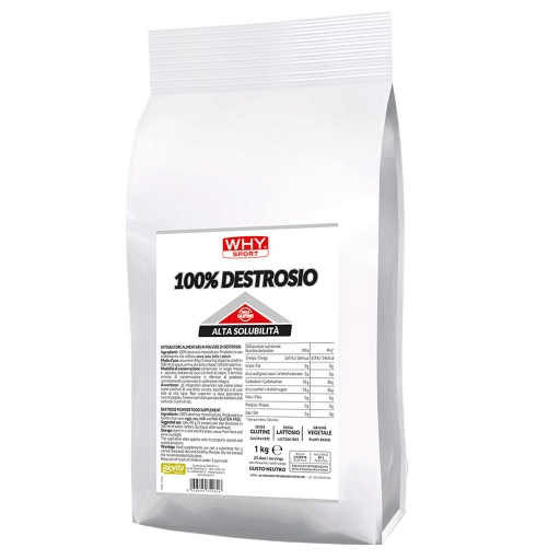 WHY Sport 100% Destrosio Neutro 1 kg - confezione