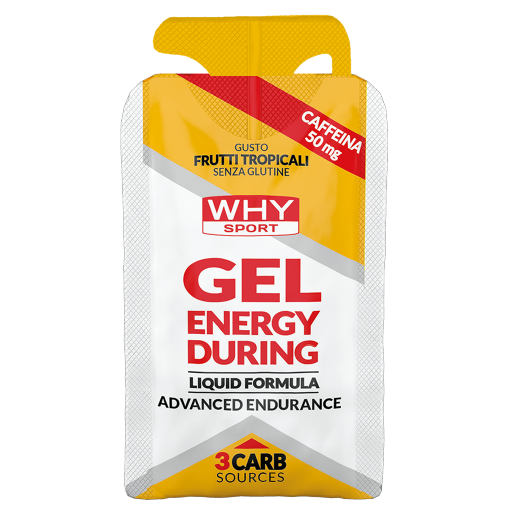 WHY Sport Gel Energy During 30 ml - Frutti tropicali + caffeina