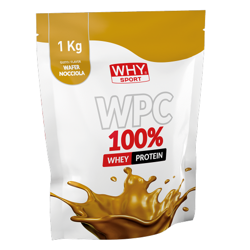 WHY Sport WPC 100% 1 kg - Wafer Nocciola