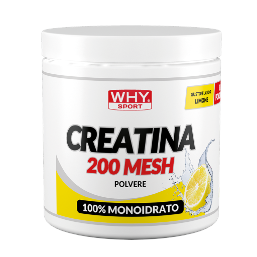 WHY Sport Creatina 200 Mesh Aromatizzata 300 g - Limone