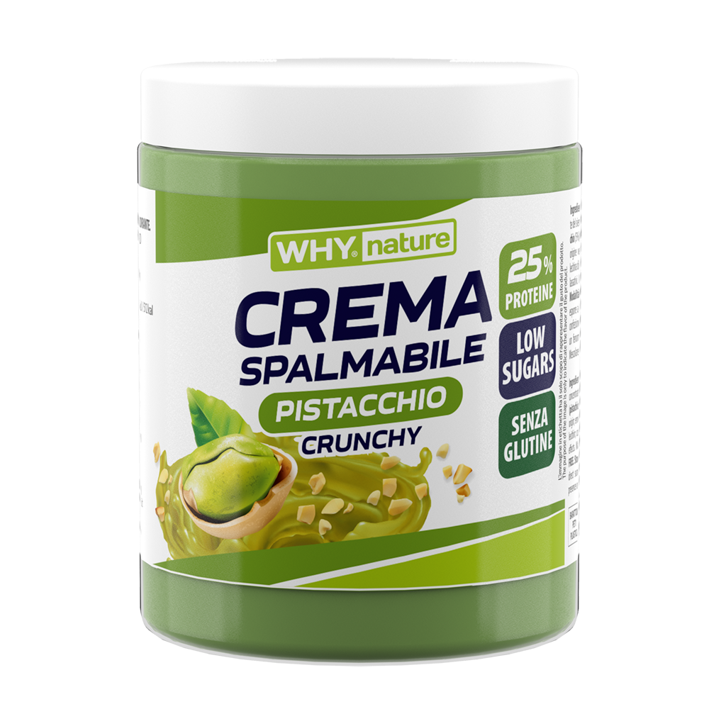 Why Nature Crema Spalmabile Proteica 300 g – Pistacchio Crunchy – confezione originale