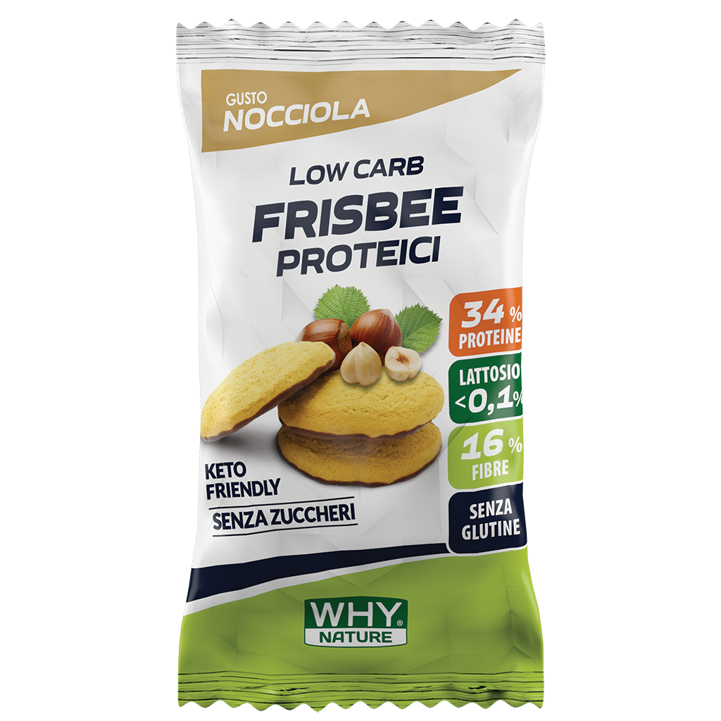 Why Nature Frisbee Proteici 36 g – Nocciola – confezione originale