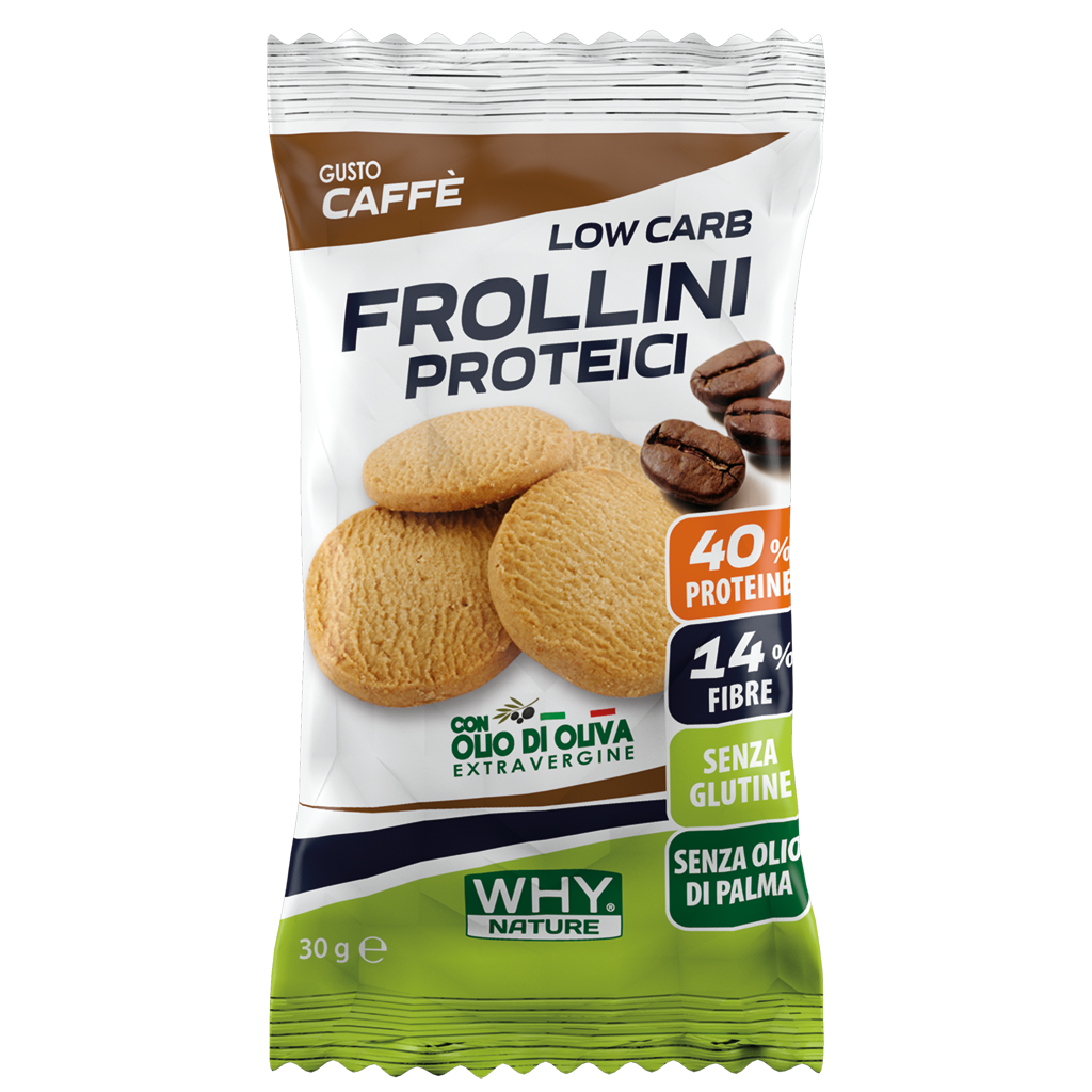 Why Nature Frollini Proteici 30 g – Caffè – confezione originale