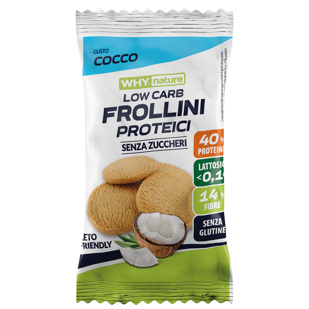 Why Nature Frollini Proteici 30 g – Cocco – confezione originale