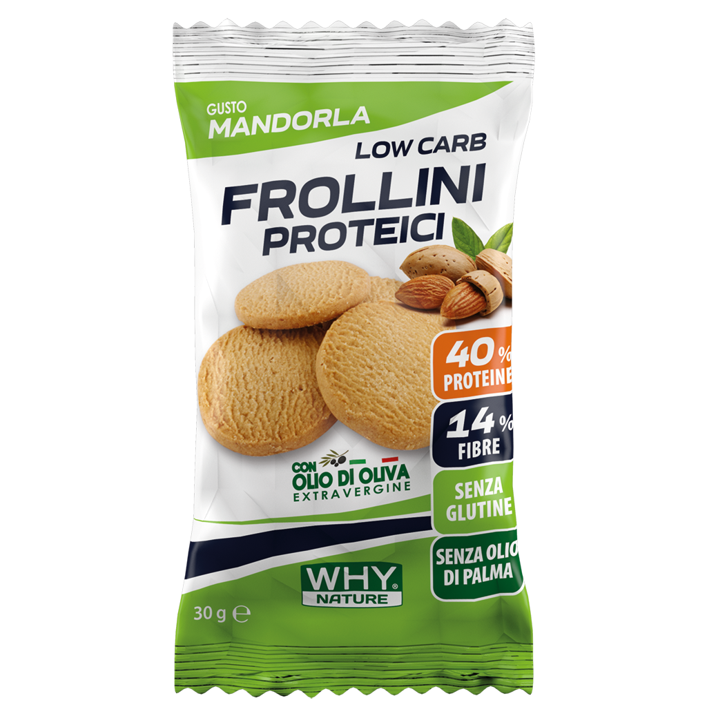 Why Nature Frollini Proteici 30 g – Mandorla – confezione originale