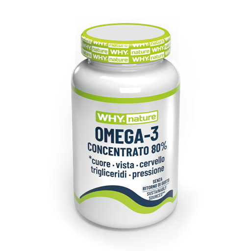 Why Nature Omega 3 Concentrato 80% – 60 e 120 Softgel – 120 sft – confezione originale