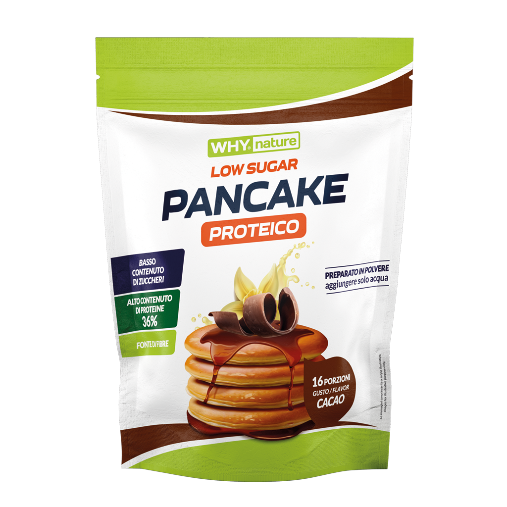 Why Nature Pancake Proteico Cacao 800 g – immagine ufficiale