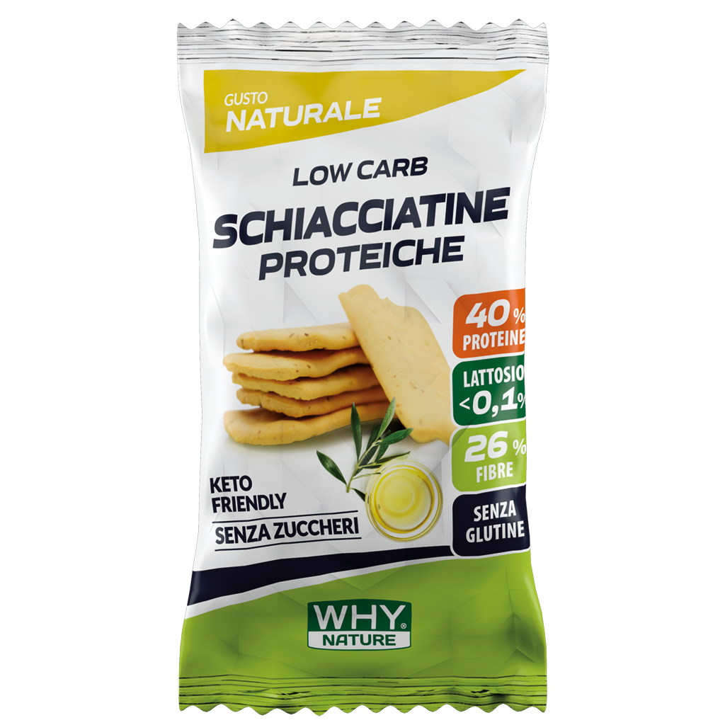 Why Nature Schiacciatine Proteiche 30 g – Naturale – confezione originale