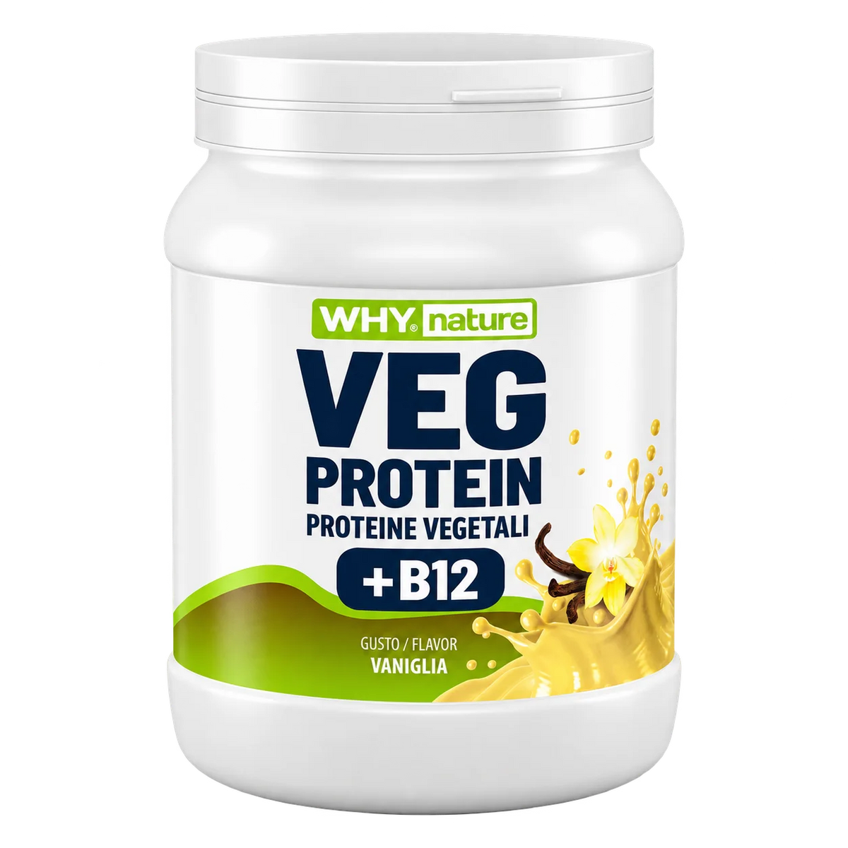 Why Nature Veg Protein 450 g – Vaniglia – confezione originale