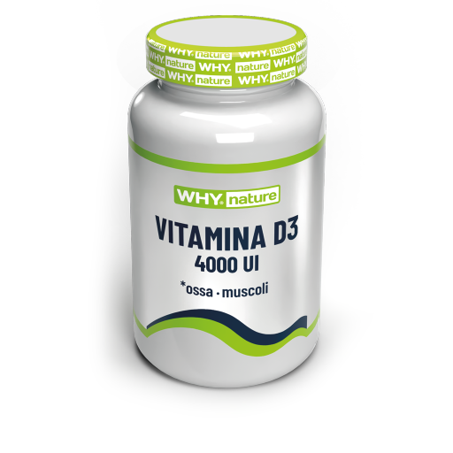 Why Nature Vitamina D3 4000 UI – 60 e 150 Compresse – 60 cpr – confezione originale