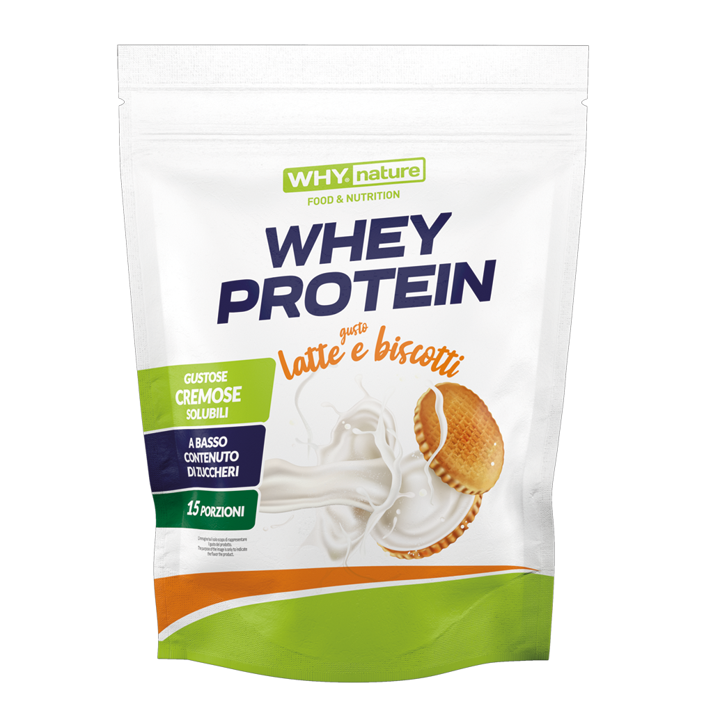 Why Nature Whey Protein 300 g – Latte e biscotti – confezione originale